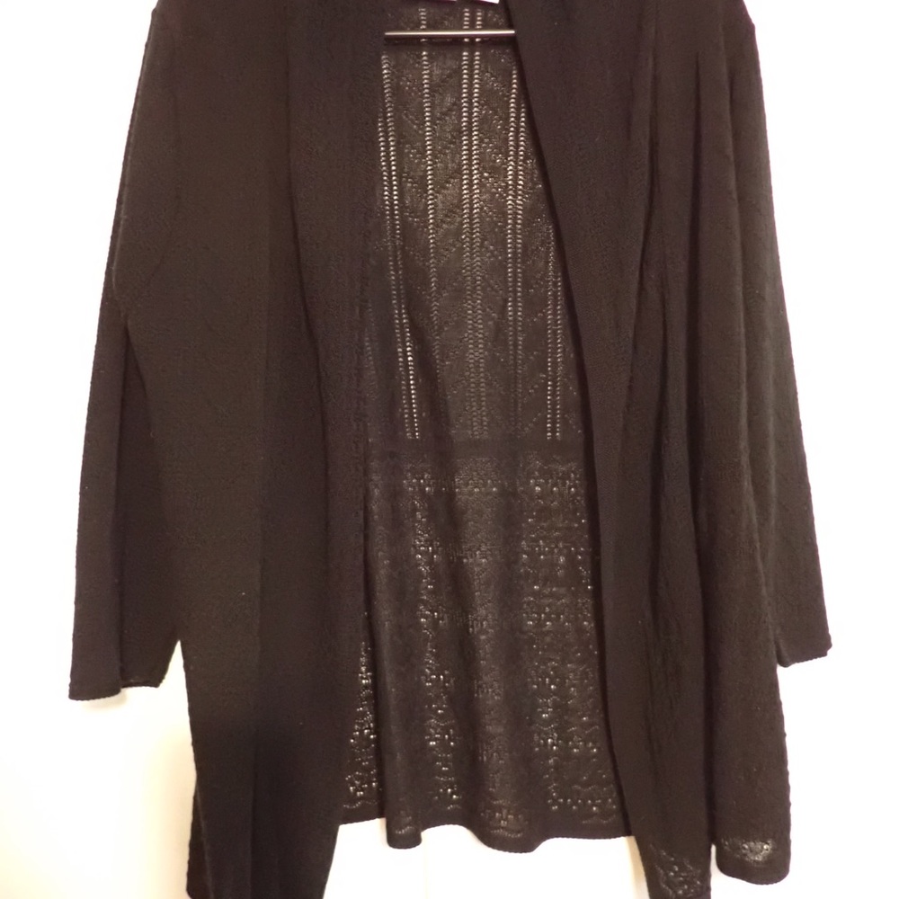 Kim Rogers Black Cardigan Sweater